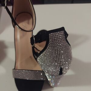 Rhinestone bedazzled heels